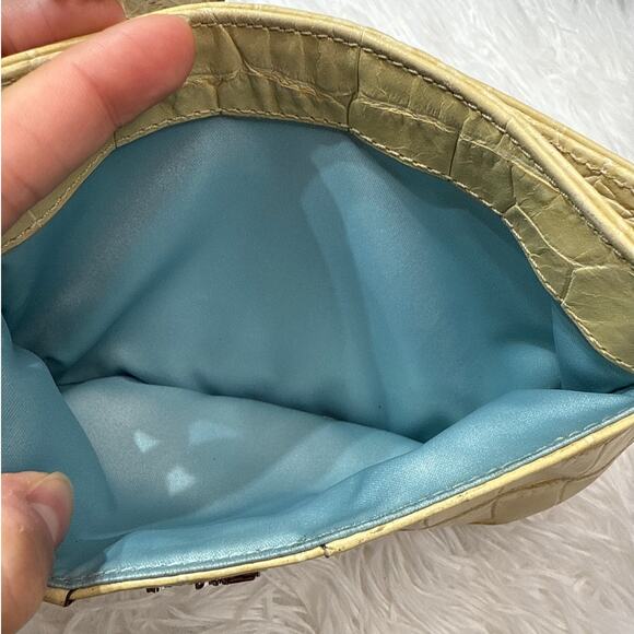 COACH Madison Croc Embossed Wristlet - Picture 4 of 7